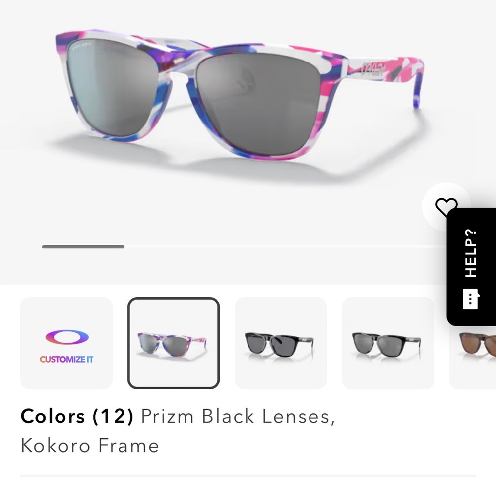 Oakley Pink and Blue Patterned Sunglasses